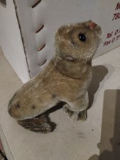 Peluche vintage phoque/otarie en mohair ancien – années 50/60