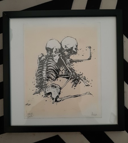 Dran sérigraphie skeleton - dran,