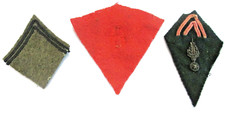 France 39-40 - Ensemble de 3 écussons de col - Infanterie - Artillerie - Train