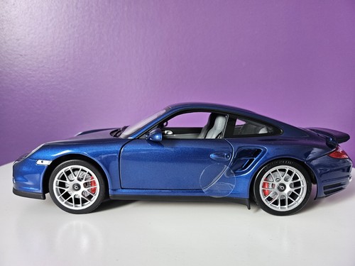 Porsche 911 997 turbo bleu - porsche,