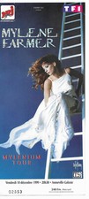 RARE / TICKET BILLET CONCERT - MYLENE FARMER : LIVE A AMNEVILLE 1999 AUTOGRAPHE