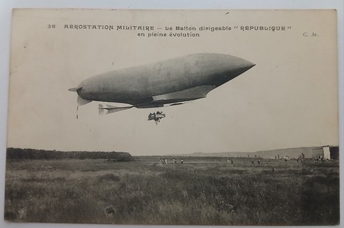 Carte postale ancienne ballon - postale,