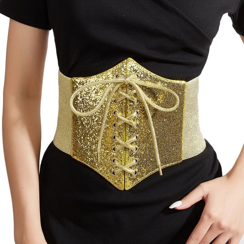 Ceinture obi large - large, Élastique