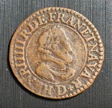 Double tournois HENRI IV, 1609 D, Lyon. 