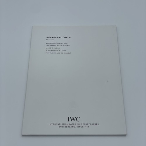 Iwc manuel instructions - iwc,