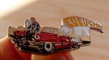 PIN'S COLUCHE VOITURE AMERICAINE BASE ARGENT