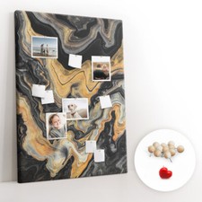 Décoratif Tableau d'affichage Tableau en liège 100x140 - Motif de vague