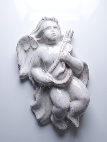 Ange musicien mural - en, terre