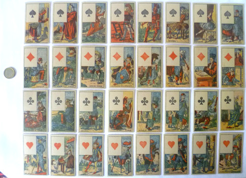 Rare ancien jeu cartes - 32,