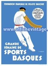 affiche poster semaine sports basques