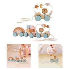 Jouet à tirer en bois, jouet à tirer en bois, cadeau d'anniversaire, roue en