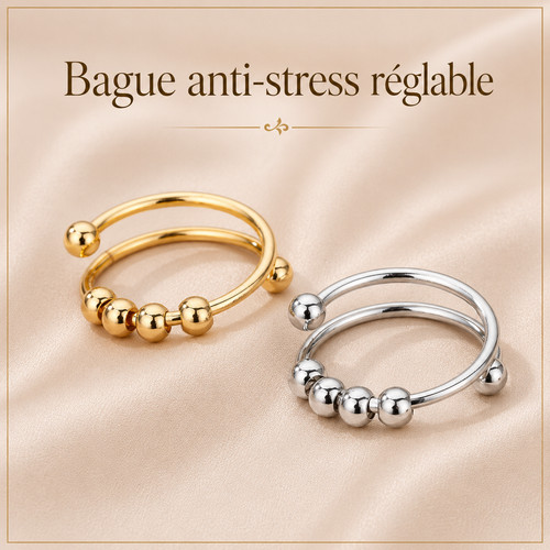 Bague anti stress - bague, réglable