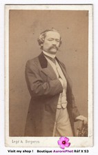 ÉDOUARD BRICON, ÉCRIVAIN, POÈTE & LIBRAIRE FRANÇAIS, CDV à PARIS circa 1865-X53