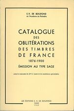 Catalogue  oblitérations des