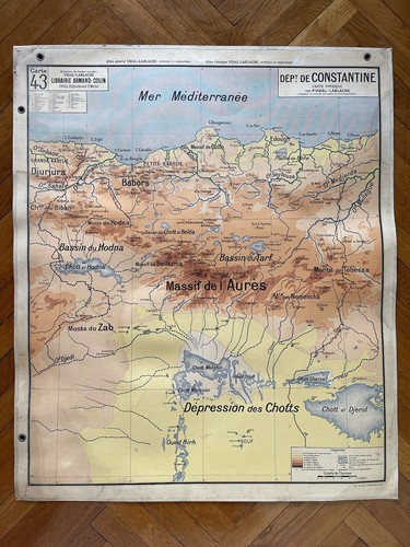 Carte affiche scolaire vidal - carte,
