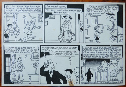 Zigomar planche originale - zigomar, bob