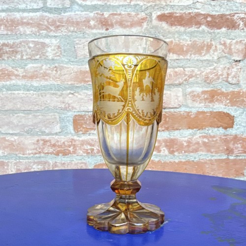 Verre pied cristal de - cristal,