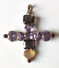 Croix pendentif vermeil argent