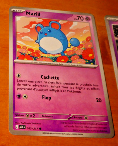 Pokemon card carte marill - card,