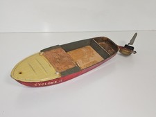 Bateau jouet en bois ancien