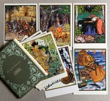 Ivan Bilibine — série de 16 cartes postales — Aurora art — URSS — circa 1960.