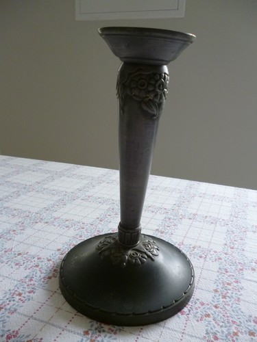 Pied lampe art déco étain - déco,