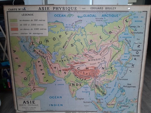 Ancienne carte scolaire hatier - ancienne,