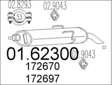 SILENCIEUX ARRIèRE PEUGEOT