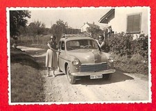 LENTIGNY LA BRILLAZ (CH) PHOTO " AUTOMOBILE HILLMAN MINX / PLAQUE SUISSE " 1952