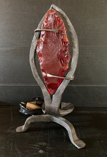 Lampe veilleuse fer - , forgé