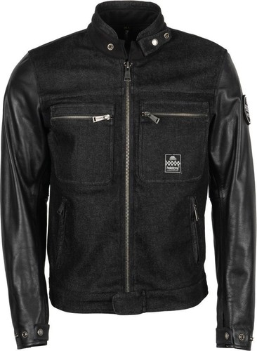 Veste cuir moto helstons - de,