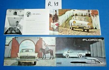 R.49  /  RENAULT Floride moteur Gordini 845  catalogue d'epoque 
