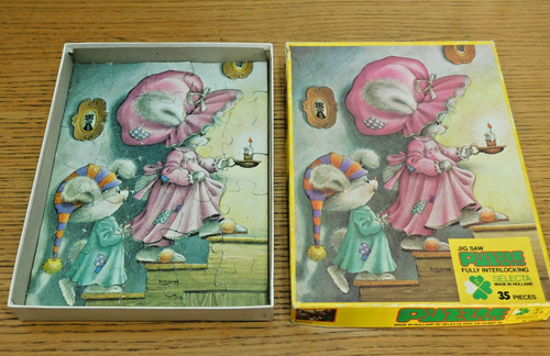 Vintage puzzle pieces - vintage,