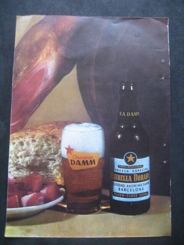 Bière étoile dorée damm - biÈre,