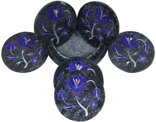 Luxury black marble coaster - luxury,