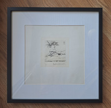 Pointe sèche signée Roger