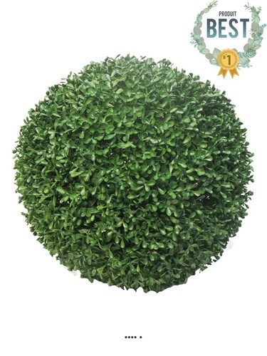 Boule buis factice feuilles - boule, de