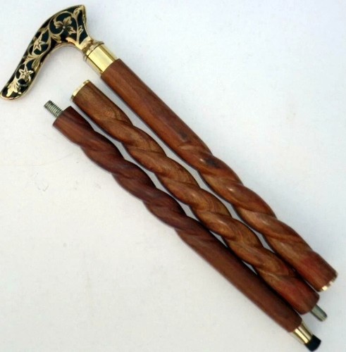 Canne bâton marche bois - bâton,