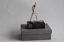 Sculpture bronze argenté