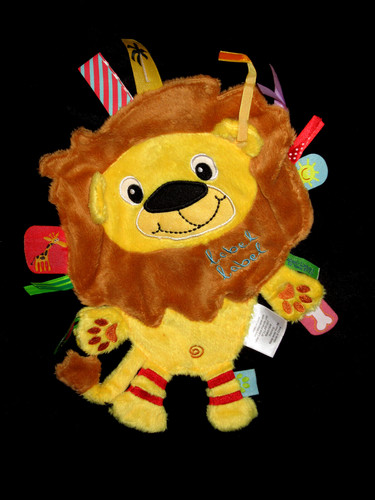 Doudou plat lion - lion, et