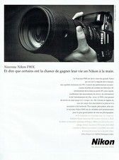Publicité Advertising 420  1995  nouveau Nikon F90X  appareil photo