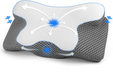 Oreiller orthopédique ergonomique mémoire de forme confort nuit anti ronflement