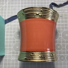 Manufacture De Monaco Bougie Porcelaine Email Corail Finission Or Fin 24 Carats