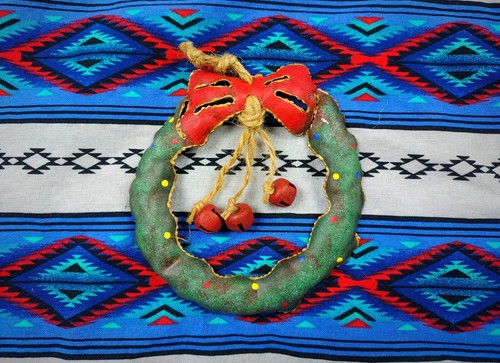 Vtg 1990s metal green - 1990s, wreath