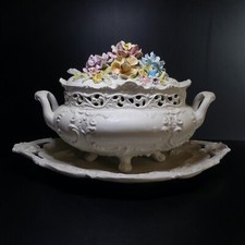 Soupière plat louche faïence