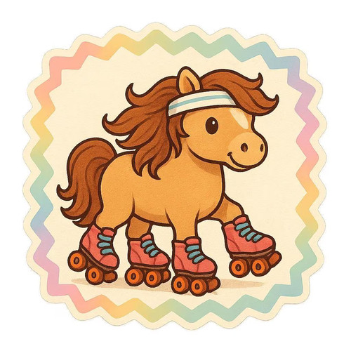 Poney shetland sur - shetland, patins
