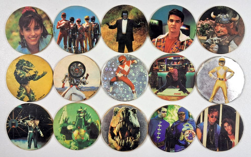 Lot pogs power rangers - 15,
