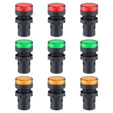 9pcs AC 220V Voyants