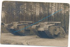 Photo cp char panzer allemand