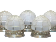 Gorgeous Wall Light Ceiling Sconces ART DECO Nickelplate Tole France 1920 Rare